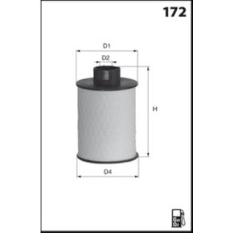 Filtre à carburant MECAFILTER [ELG5660]