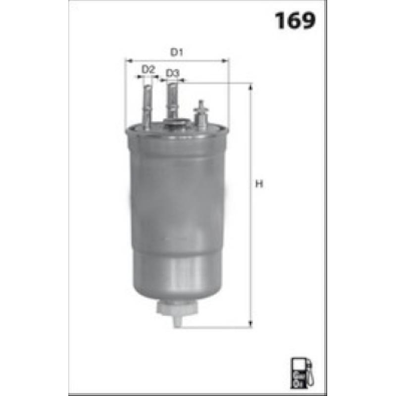 Boîtier, filtre à carburant MECAFILTER ELG5709 - Visuel 1