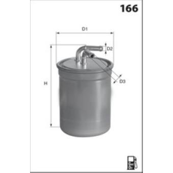 Filtre à carburant MECAFILTER OEM 164004395R