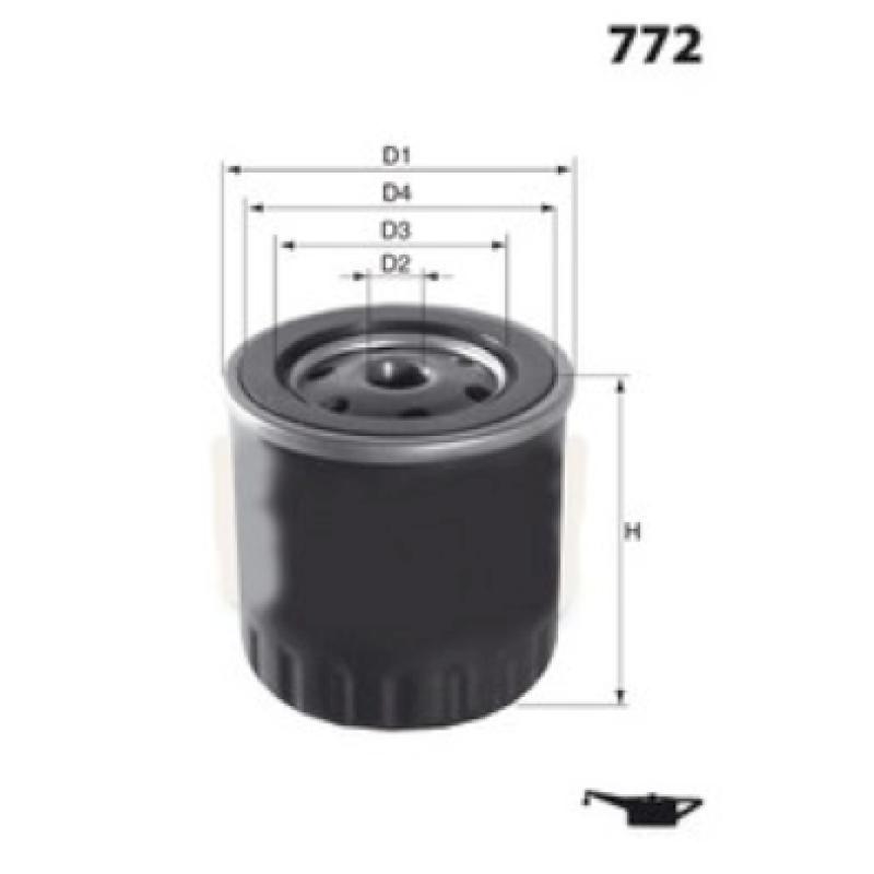 Filtre à huile MECAFILTER ELH4080 - Visuel 1