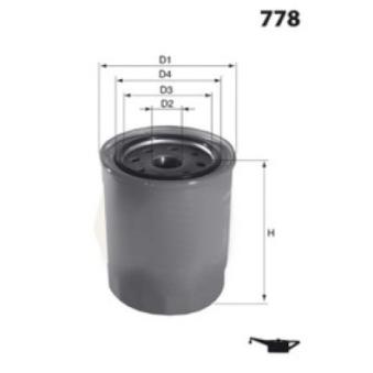 Filtre à huile MECAFILTER OEM 15208AA110