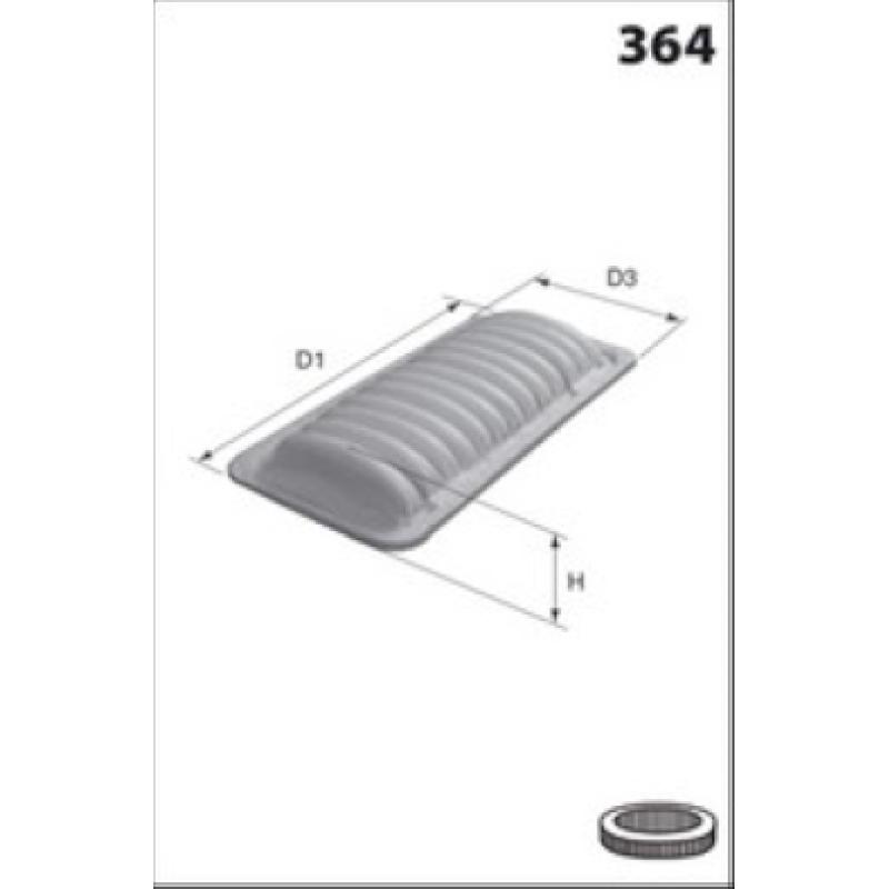 Filtre à air MECAFILTER ELP3983 - Visuel 1