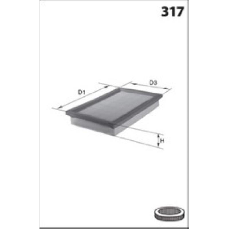 Filtre à air MECAFILTER ELP3987 - Visuel 1