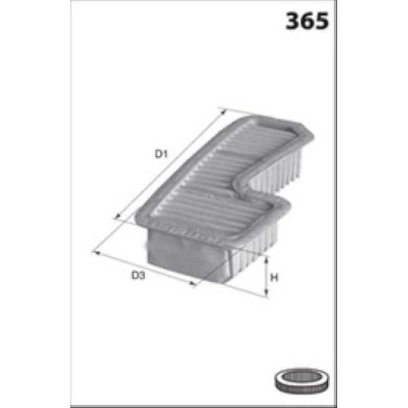 Filtre à air MECAFILTER ELP9066 - Visuel 1