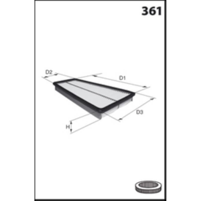 Filtre à air MECAFILTER ELP9215 - Visuel 1