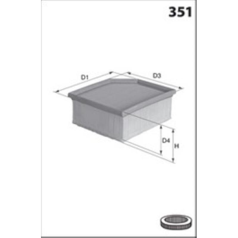 Filtre à air MECAFILTER ELP9309 - Visuel 1