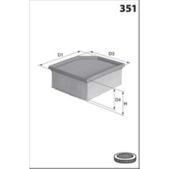 Filtre à air MECAFILTER OEM 4891462AC