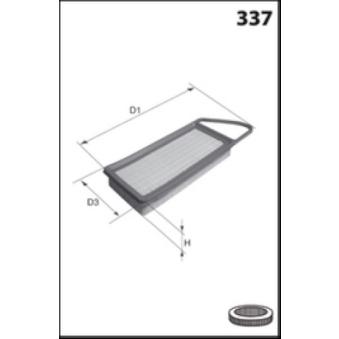 Filtre à air MECAFILTER OEM 13780M68P01