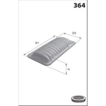 Filtre à air MECAFILTER OEM LFG113Z40