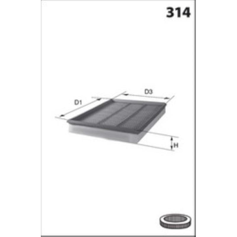 Filtre à air MECAFILTER JLP3911 - Visuel 1