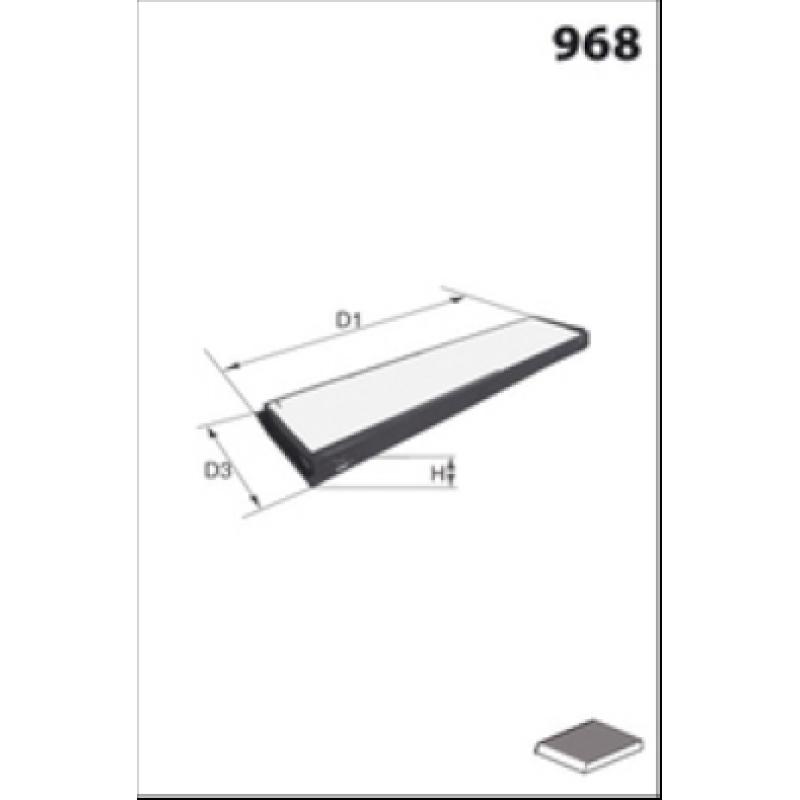 Filtre, air de l'habitacle MECAFILTER JLR7080 - Visuel 1