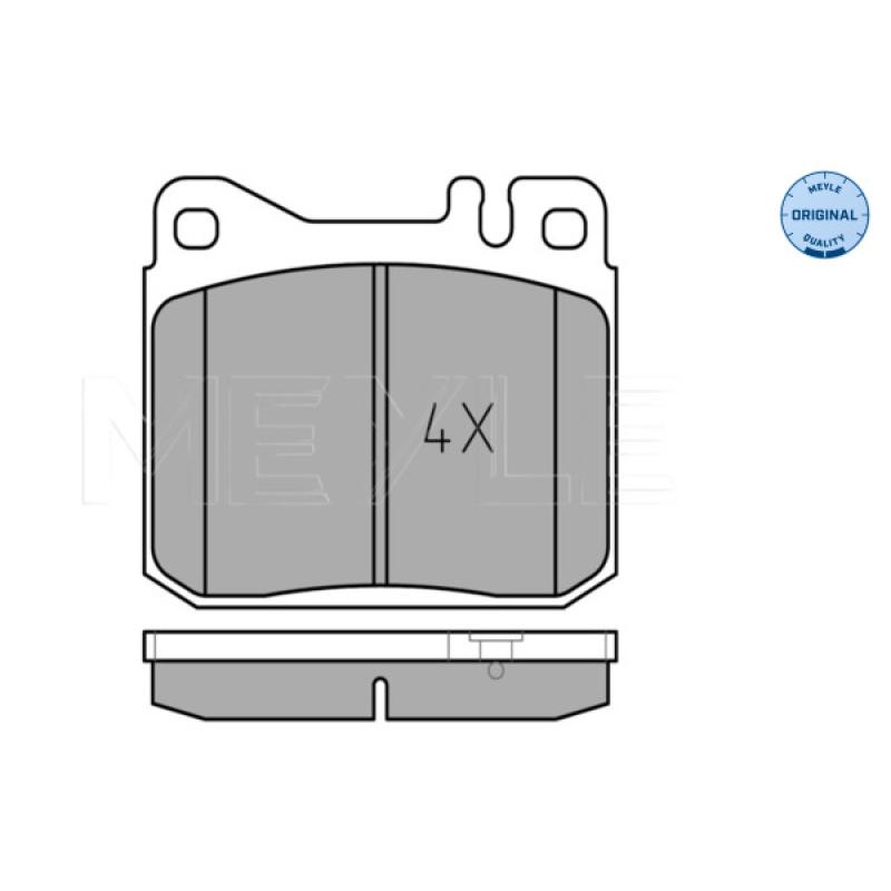 Jeu de 4 plaquettes de frein avant MEYLE 025 203 9215 - Visuel 1