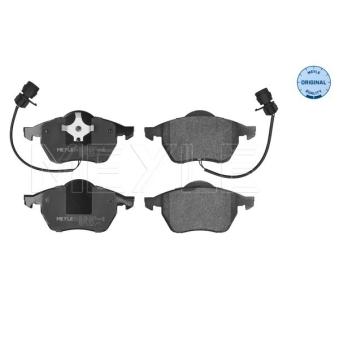 Jeu de 4 plaquettes de frein avant MEYLE 025 206 7619/W pour AUDI 100 2.0 E - 100cv