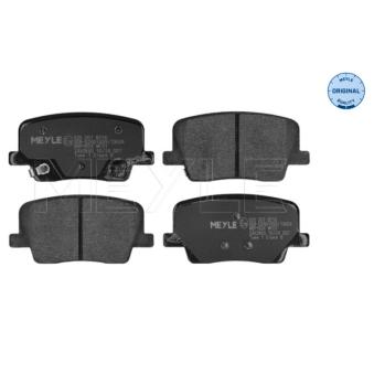 Jeu de 4 plaquettes de frein avant MEYLE 025 207 8216 pour SSANGYONG REXTON 2.0 Traction intégrale - 224cv