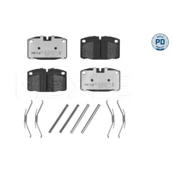 Jeu de 4 plaquettes de frein avant MEYLE OEM 1605791