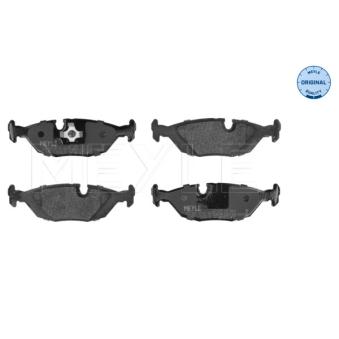 Jeu de 4 plaquettes de frein arrière MEYLE [025 210 8914]