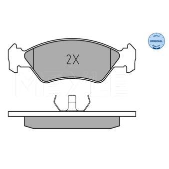 Jeu de 4 plaquettes de frein avant MEYLE OEM 91FX2K021AA