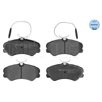 Jeu de 4 plaquettes de frein avant MEYLE [025 212 0519/W]