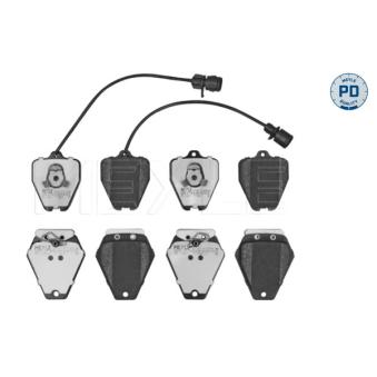 Jeu de 4 plaquettes de frein avant MEYLE OEM 4D0698151F Jeu de 4 plaquettes de frein avant MEYLE OEM 4D0698151F