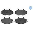 MEYLE 025 214 6918 - Jeu de 4 plaquettes de frein avant