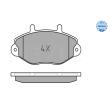 MEYLE 025 214 6918 - Jeu de 4 plaquettes de frein avant