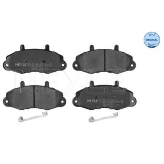 Jeu de 4 plaquettes de frein avant MEYLE 025 214 7018 pour FORD TRANSIT 2.5 TD - 75cv