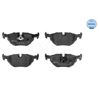 Jeu de 4 plaquettes de frein arrière MEYLE OEM 34211165233 Jeu de 4 plaquettes de frein arrière MEYLE OEM 34211165233