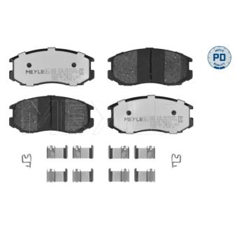 Jeu de 4 plaquettes de frein avant MEYLE OEM MR389512