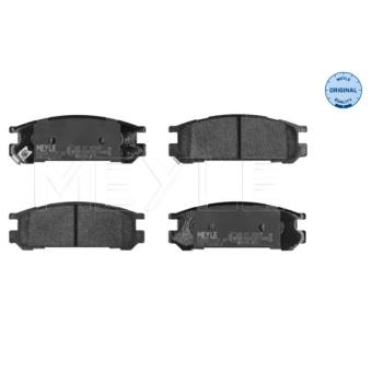 Jeu de 4 plaquettes de frein arrière MEYLE OEM 26296AA131