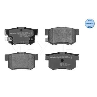 Jeu de 4 plaquettes de frein arrière MEYLE OEM 43022TR0E00