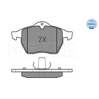 Jeu de 4 plaquettes de frein avant MEYLE OEM 1605654
