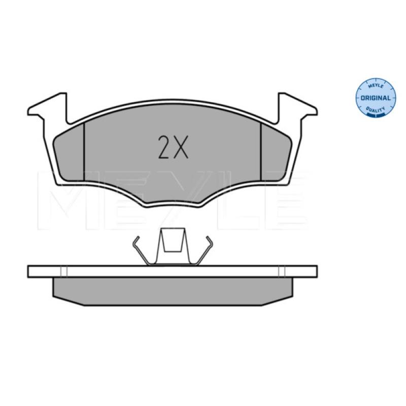 Jeu de 4 plaquettes de frein avant MEYLE 025 218 6617 - Visuel 2