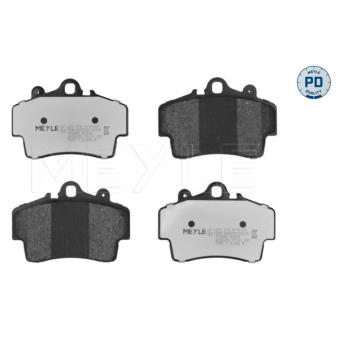 Jeu de 4 plaquettes de frein avant MEYLE [025 219 3715/PD]