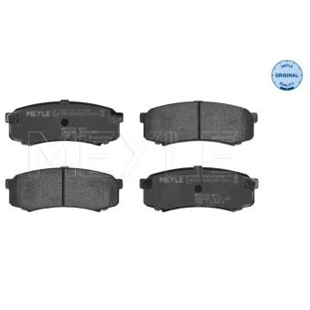 Jeu de 4 plaquettes de frein arrière MEYLE OEM 0446660050