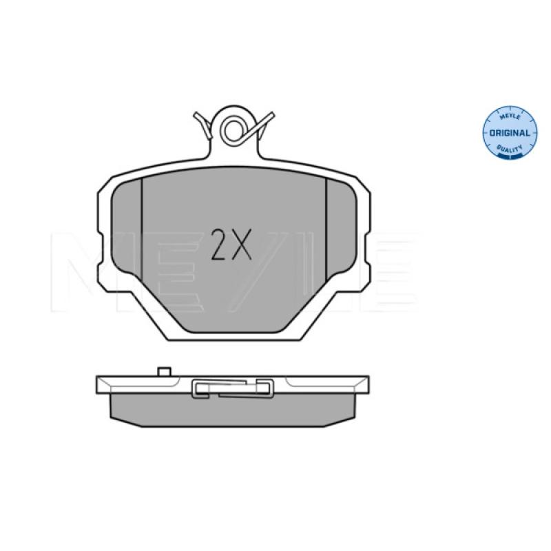 Jeu de 4 plaquettes de frein avant MEYLE 025 219 9915 - Visuel 2