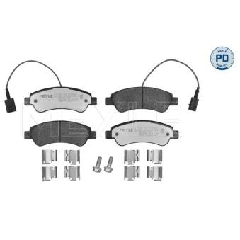 Jeu de 4 plaquettes de frein arrière MEYLE OEM 1614412180 Jeu de 4 plaquettes de frein arrière MEYLE OEM 1614412180