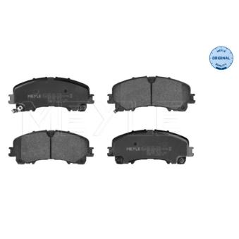 Jeu de 4 plaquettes de frein avant MEYLE [025 221 1716]