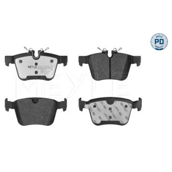 Jeu de 4 plaquettes de frein arrière MEYLE 025 221 4116/PD pour JAGUAR E-PACE 2.0 P200 MHEV AWD - 200cv