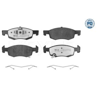 Jeu de 4 plaquettes de frein avant MEYLE OEM 95524972