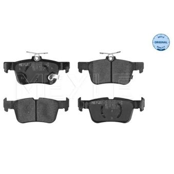 Jeu de 4 plaquettes de frein arrière MEYLE OEM DG9C2M007GA