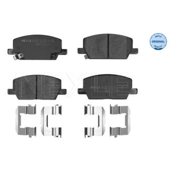Jeu de 4 plaquettes de frein avant MEYLE 025 223 1119 pour CHEVROLET TRAX 1.4 - 140cv