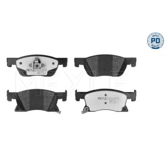 Jeu de 4 plaquettes de frein avant MEYLE 025 223 4220/PD pour AUDI A8 1.6 CDTi - 110cv