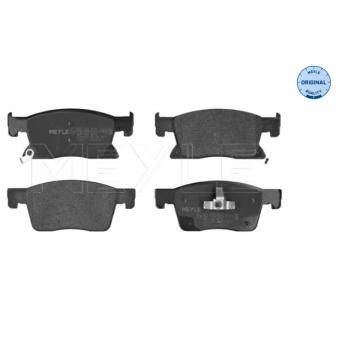 Jeu de 4 plaquettes de frein avant MEYLE 025 223 4519 pour AUDI A6 1.6 CDTi - 110cv