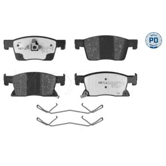 Jeu de 4 plaquettes de frein avant MEYLE 025 223 4519/PD pour AUDI A8 1.6 CDTi - 110cv