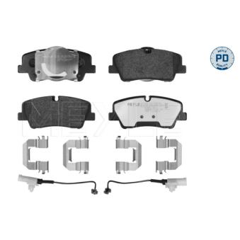 Jeu de 4 plaquettes de frein arrière MEYLE 025 223 7017/PD pour HYUNDAI H350 2.5 CRDI - 150cv