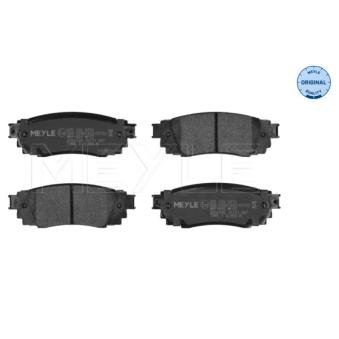 Jeu de 4 plaquettes de frein arrière MEYLE OEM 0446648160