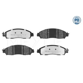 Jeu de 4 plaquettes de frein avant MEYLE [025 224 3917/PD]