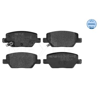 Jeu de 4 plaquettes de frein arrière MEYLE OEM 77367717