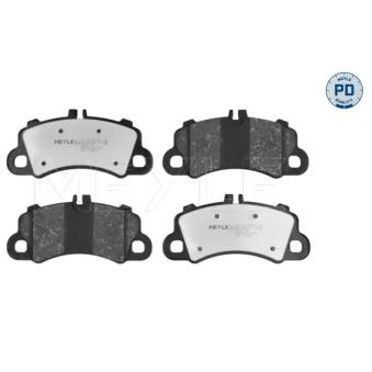 Jeu de 4 plaquettes de frein avant MEYLE 025 224 6918/PD pour PORSCHE MACAN 2.0 - 252cv