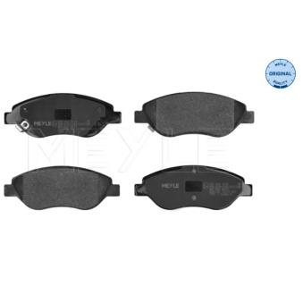 Jeu de 4 plaquettes de frein avant MEYLE OEM 77367923